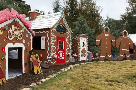 Giant gingerbread houses