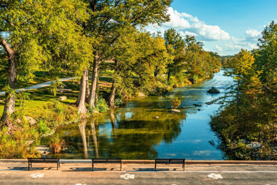 Aerial of Guadalupe river