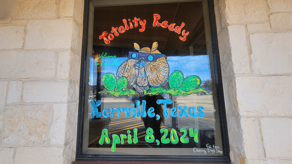 KCVB Window Art by Vicki Keese 