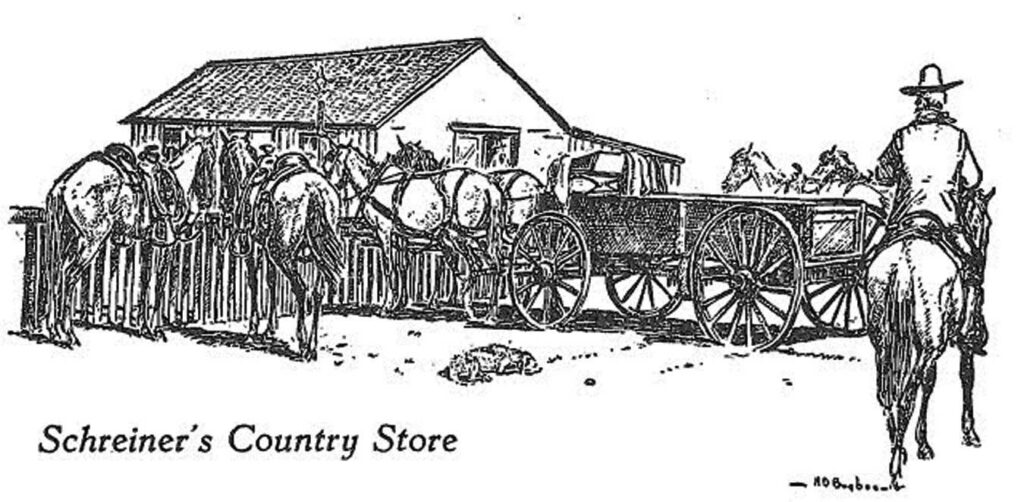 Schreiners-first-store-by-Harold-Bugbee