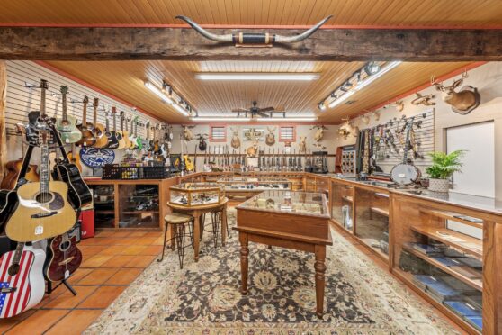 Extensive collection of rare and unique items at the pawn shop.