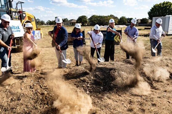 Groundbreaking at the Mariposa Community.