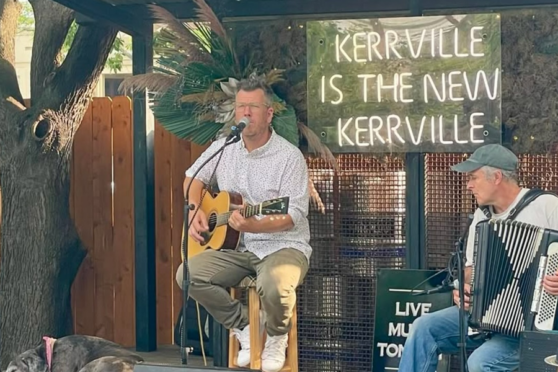 Aaron LaCombe on stage