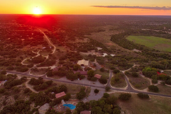 Aerial Y.O. Ranch headquarters