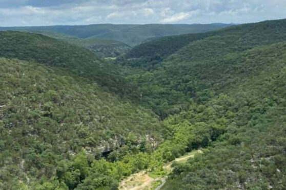 Aerial of Lost Maples State Natural Area - Texas Parks and Wildlife