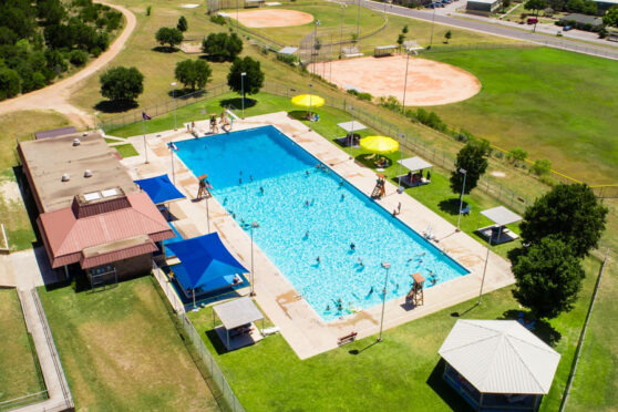 Aerial of Olympic Pool