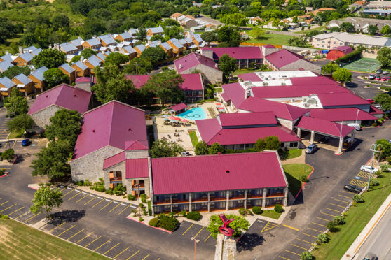 Aerial of Y.O Ranch Hotel