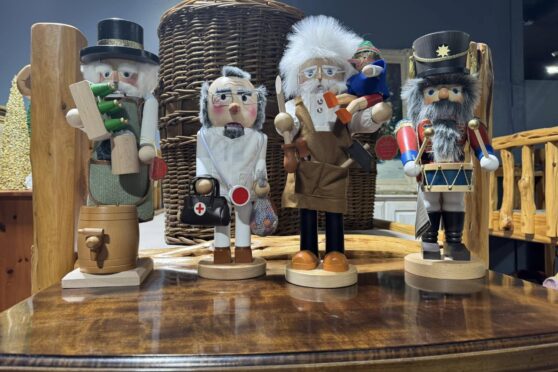 Nutcrackers on display