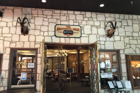 The Branding Iron restaurant entrance