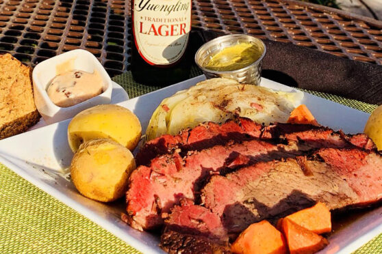 Brisket plate with sides