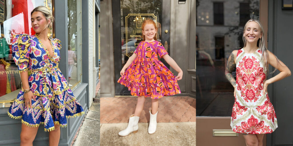C.J. Copeland’s models showcasing dress options