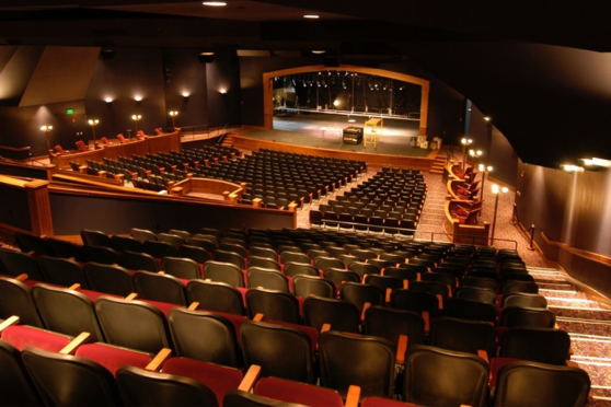Cailloux Theater interior with seats and stage