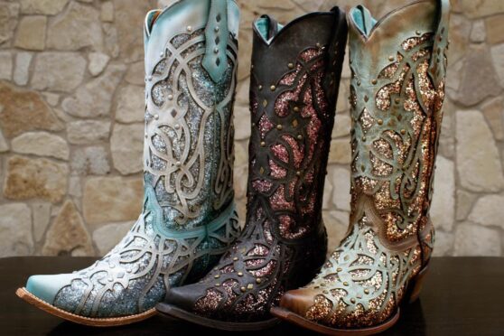 Corral Boots with glitter inlay