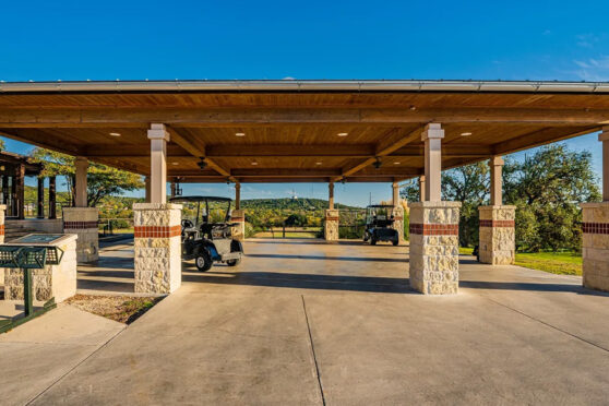 Golf Cart Canopy at Scott Schreiner Municipal Golf Course