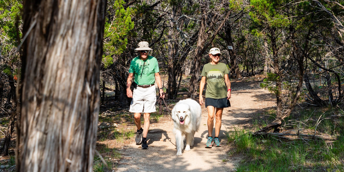 Hiking at Kerrville-Schreiner Park