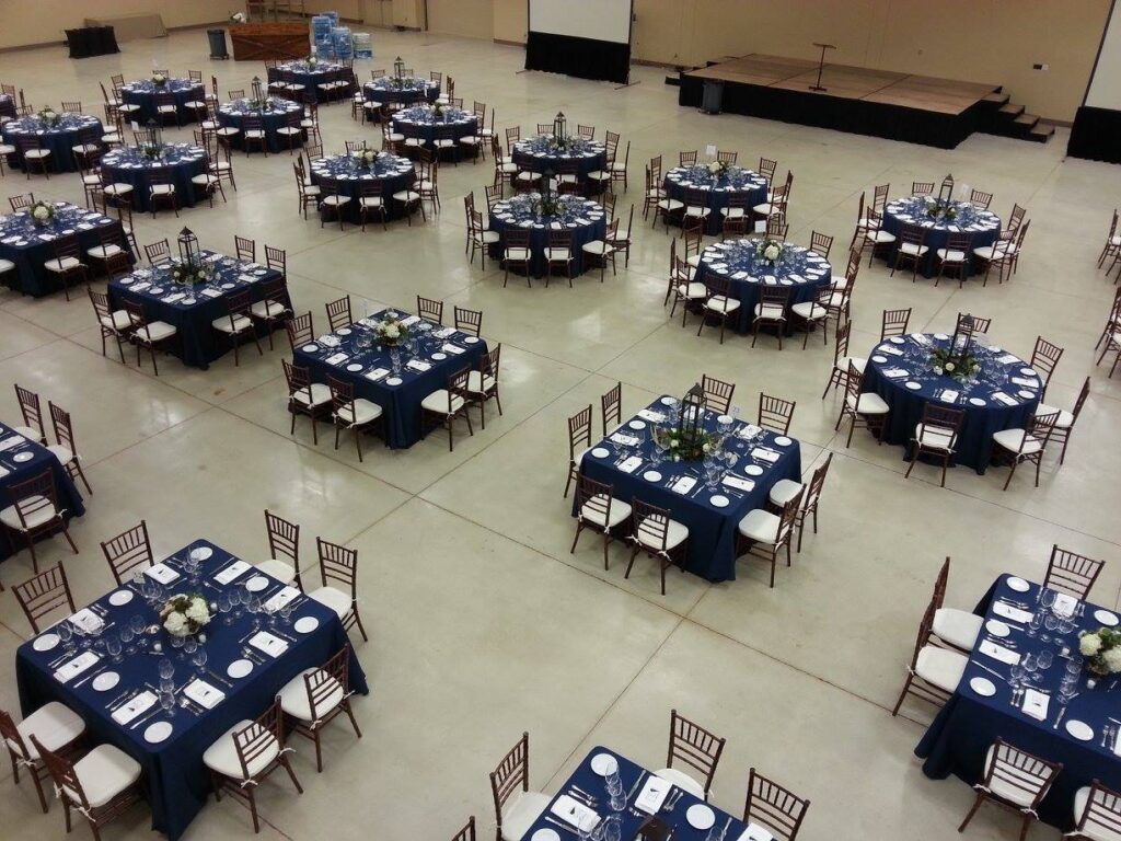 Hill Country Youth Event Center Banquet set up 2