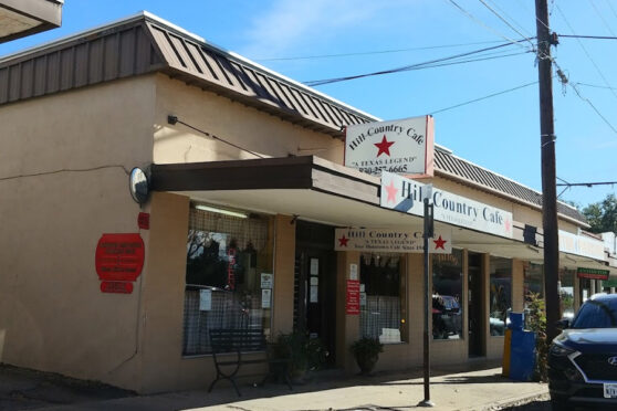 Hill Country Cafe building entrance