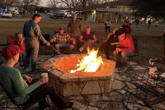 Johnson RV Resort fire pit
