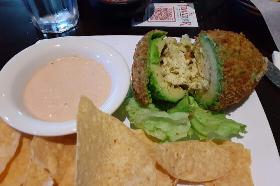 Los Jimadores Mexican Grill and Bar stuffed avacado entree