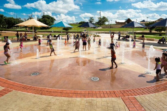 Louise Hays Park Interactive Fountain
