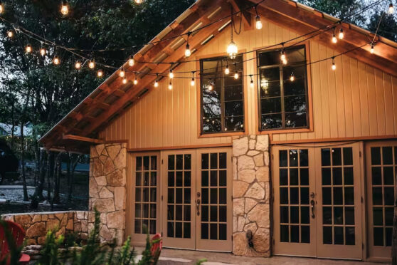 Lower House exterior with mood lighting