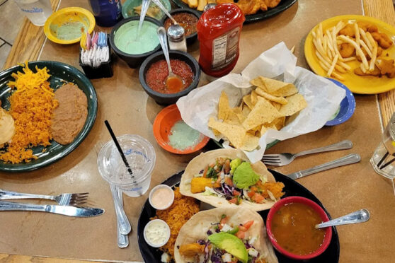 Mexican entrees atMamacita's Mexican Restaurant