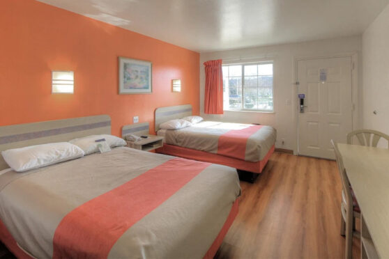 Motel 6 hotel room