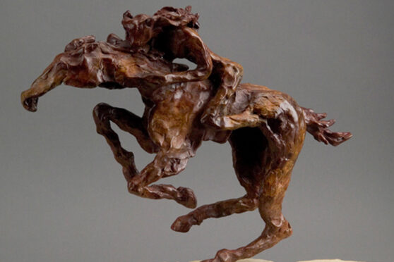 River's Edge Gallery Sculpture of horse and rider