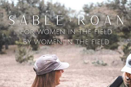 Sable & Roan advertisement with two women in the field