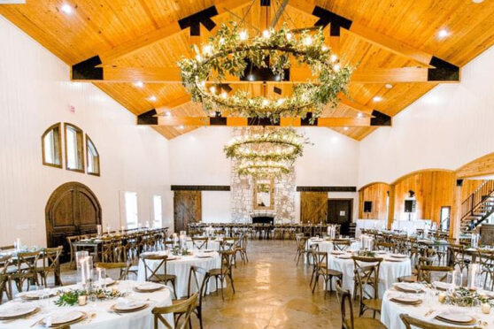 Sendera Springs Wedding venue with table and chairs