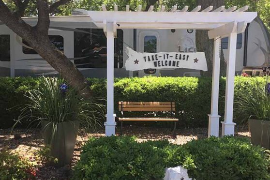 Take-It-Easy RV Resort signage