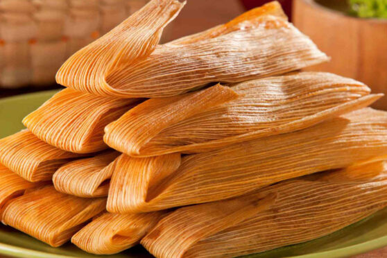 stack of tamales
