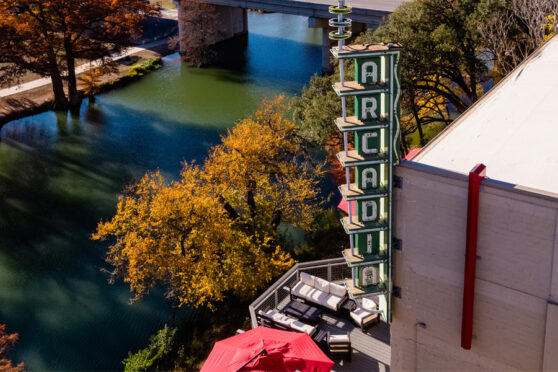 The Arcadia Live Aerial view