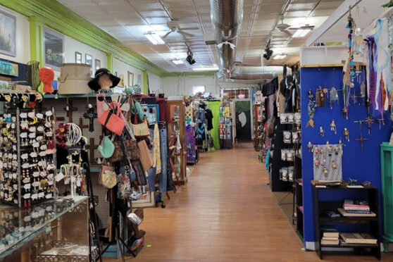 Offerings at Fairy Moon Emporium, wide variety of accessories.