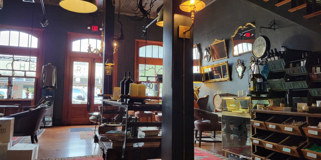 Turtle Creek Olives and Vines bottom floor with seating