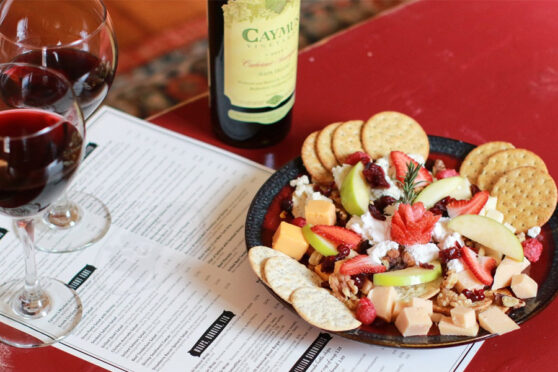 Wine Glasses and Fruit plate