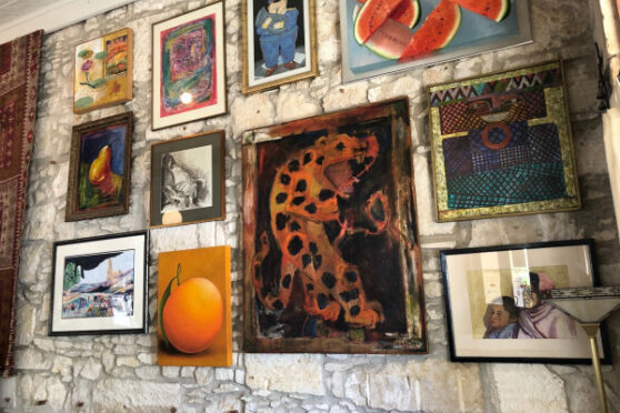 Beautiful wall of art at Francisco's