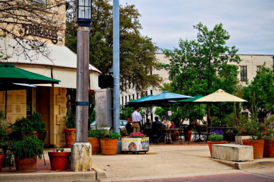 Outdoor seating at Francisco's