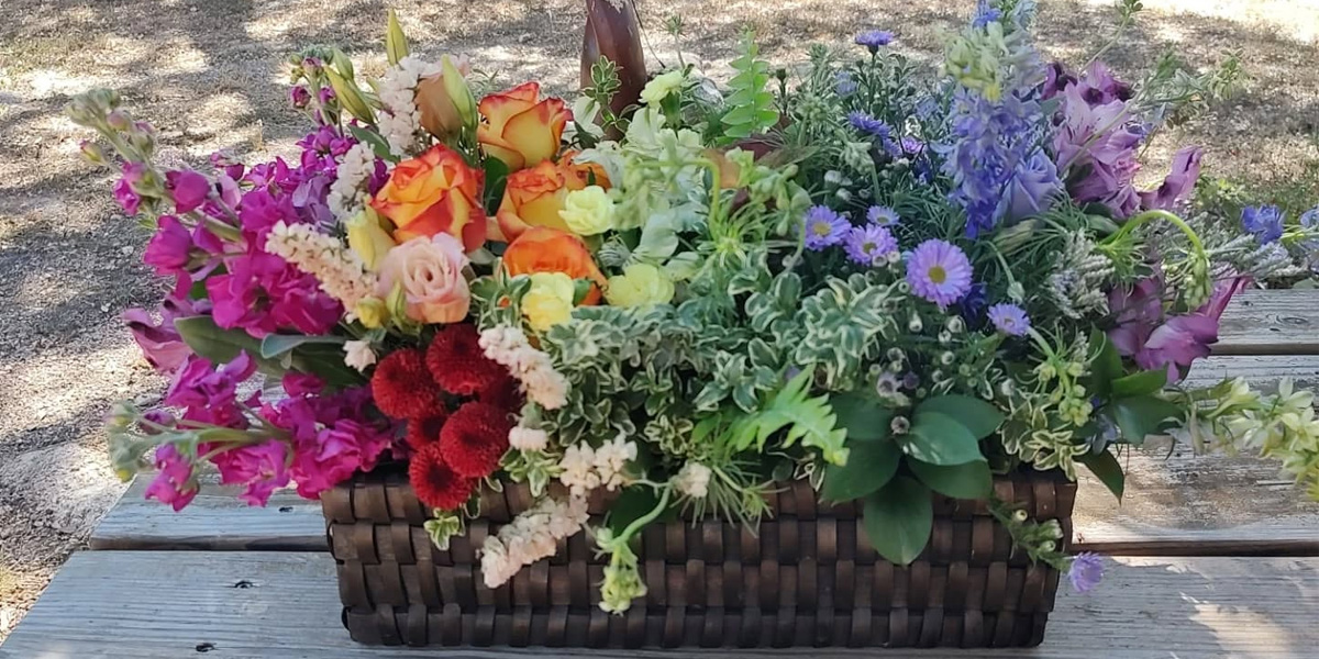 basket of flowers