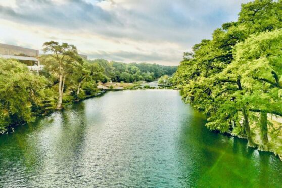 Aerial view of Guadalupe River