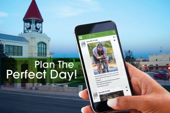image of phone with Visit Widget app