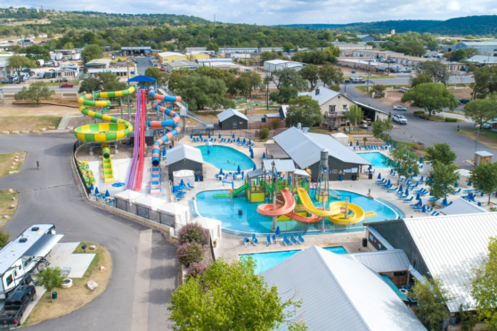 Aerial of Yogi Bear RV park