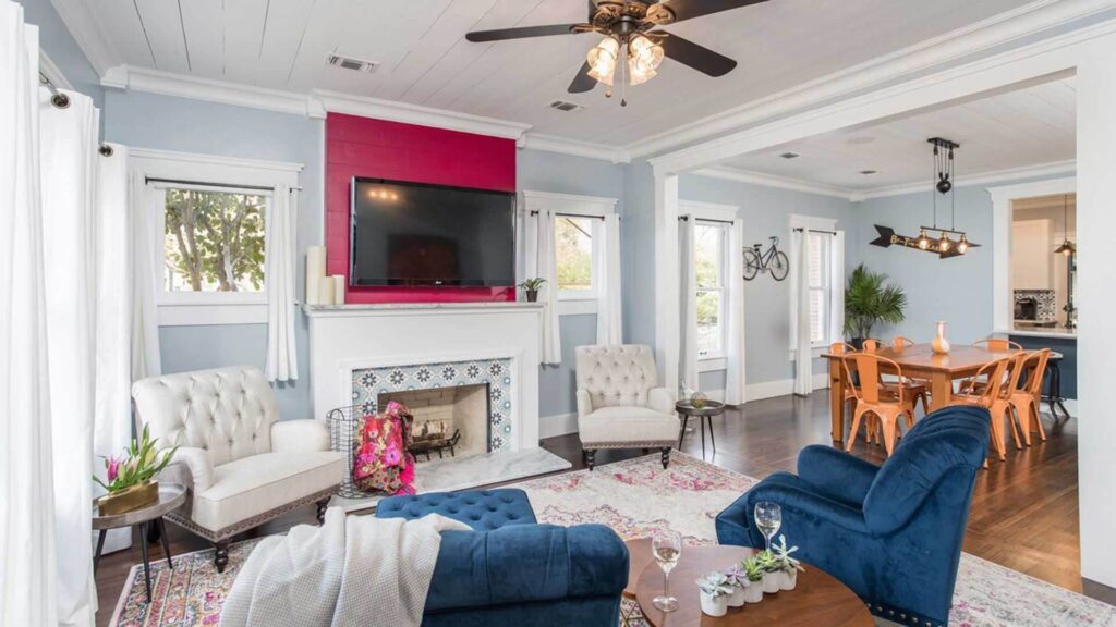 Dwell Well home living room and dining room