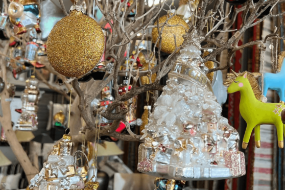 Hanging Holiday Decor at Rustic Elegance