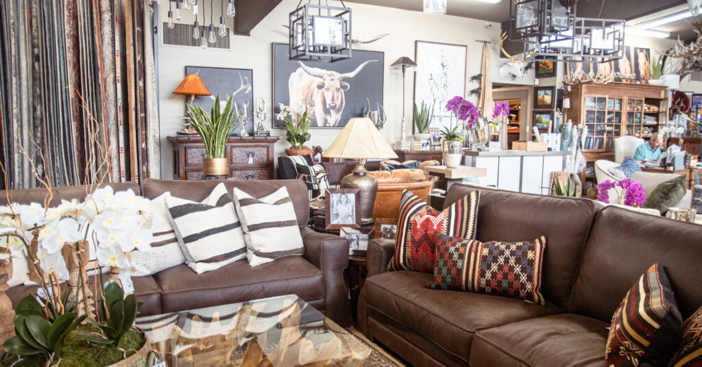 Rustic Elegance showroom with house decor