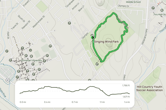 Singing Wind Park map