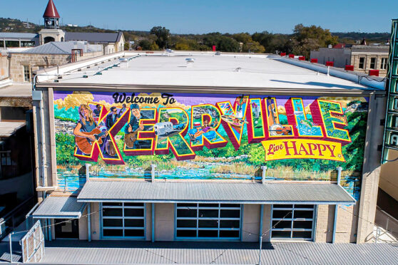 Live Happy Mural at The Arcadia Live