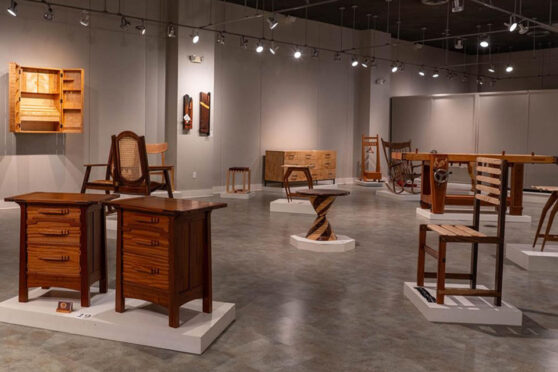 custom furniture in art gallery