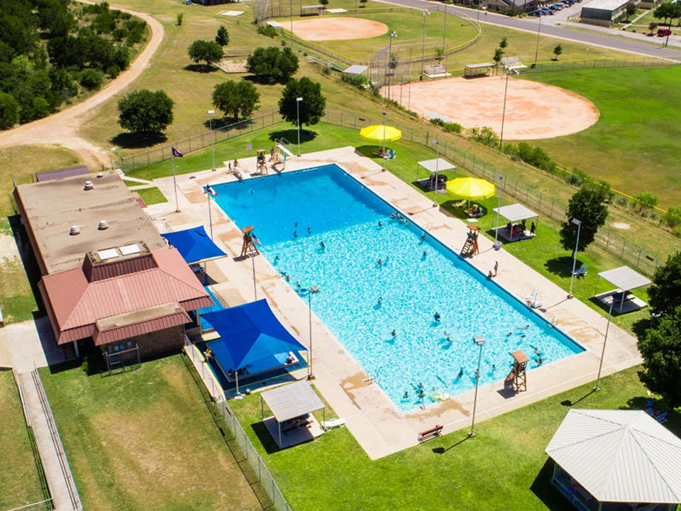 Aerial of Olympic Pool