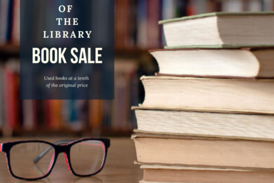 Friends of the library sale graphic